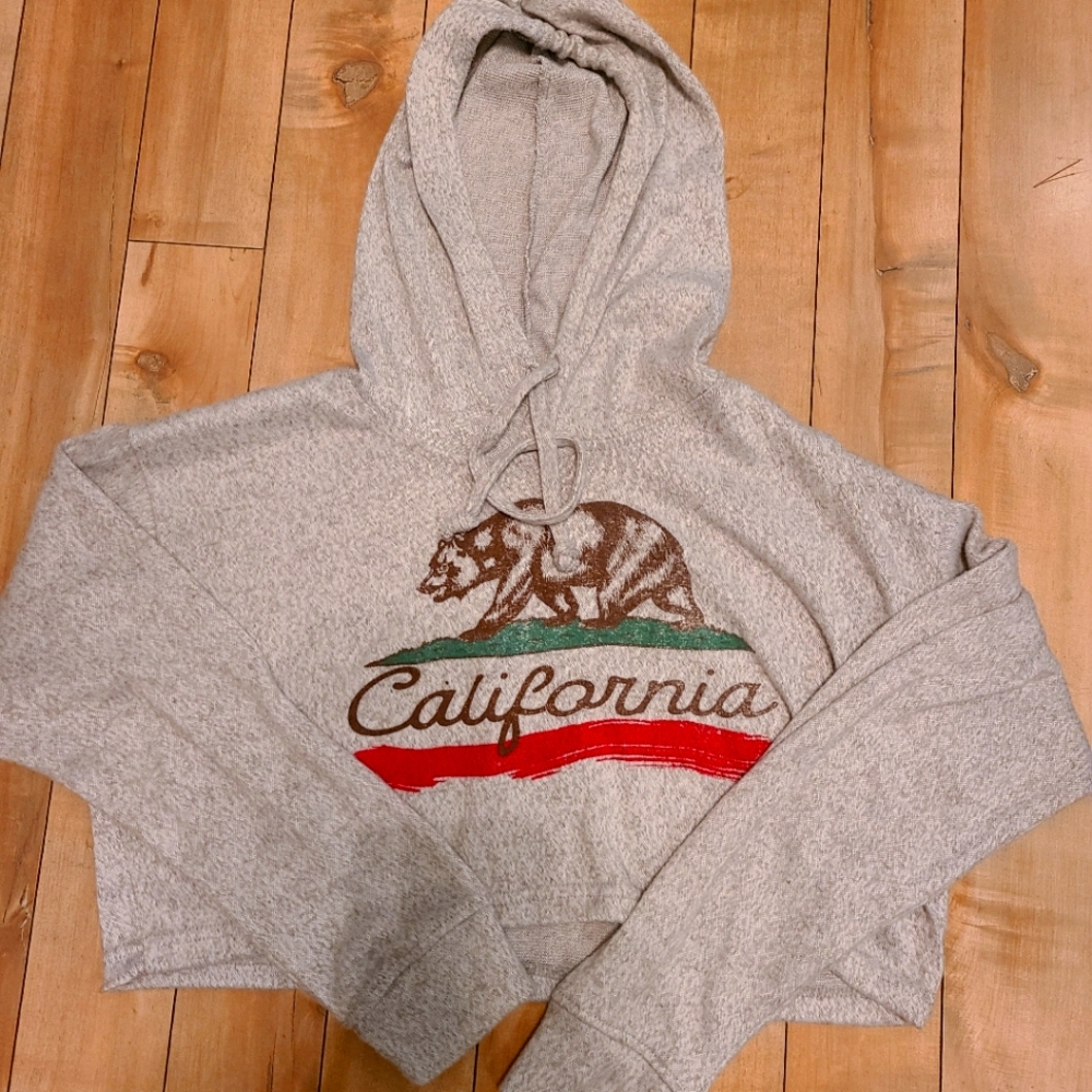 Super soft crop top hoodie
